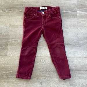 Zara girls corduroy pants